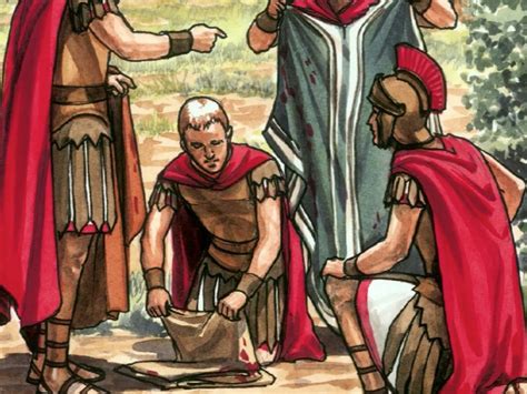 soldiers divided up jesus clothes